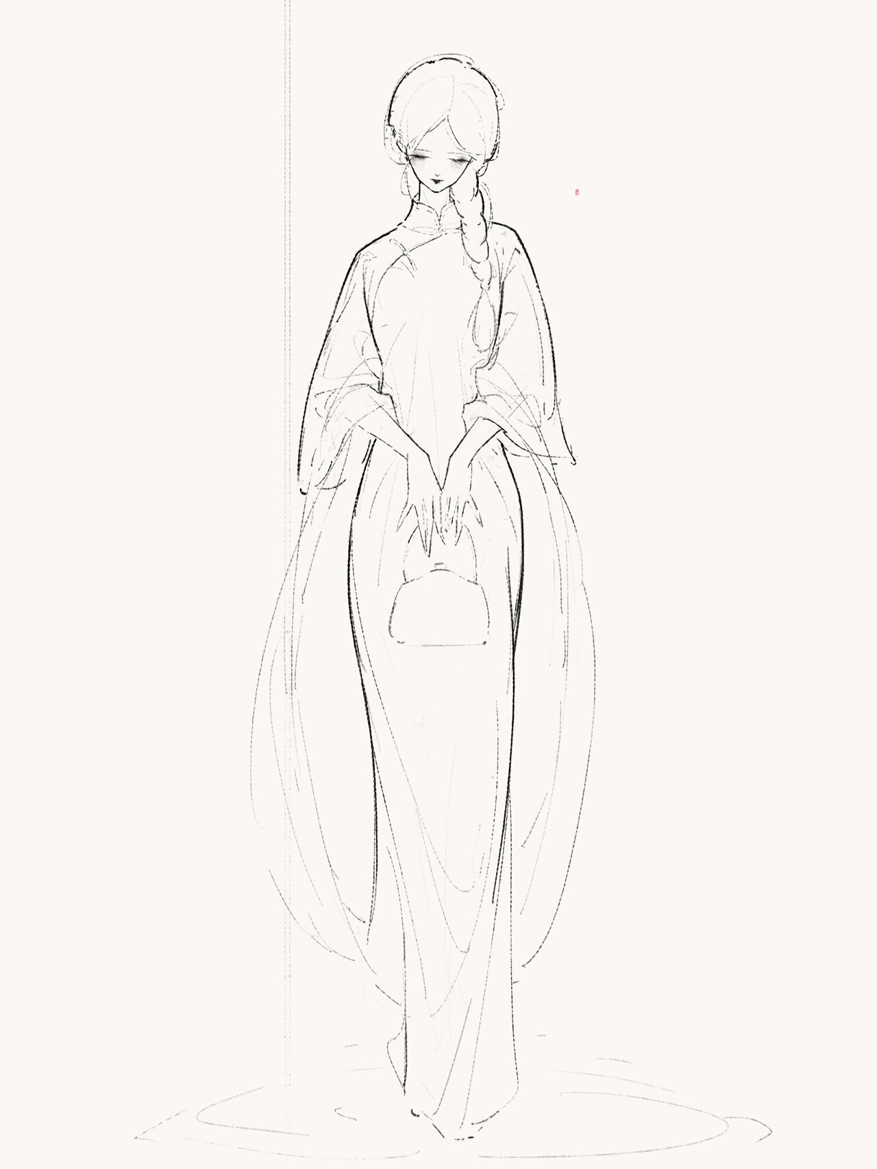 最近画的旗袍美人儿合集!