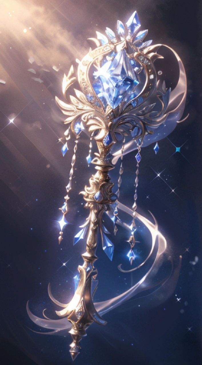 玄幻武器——法杖篇 1.月华流光杖 2.星辉晨曦杖 3.花凝云鬓杖 4.