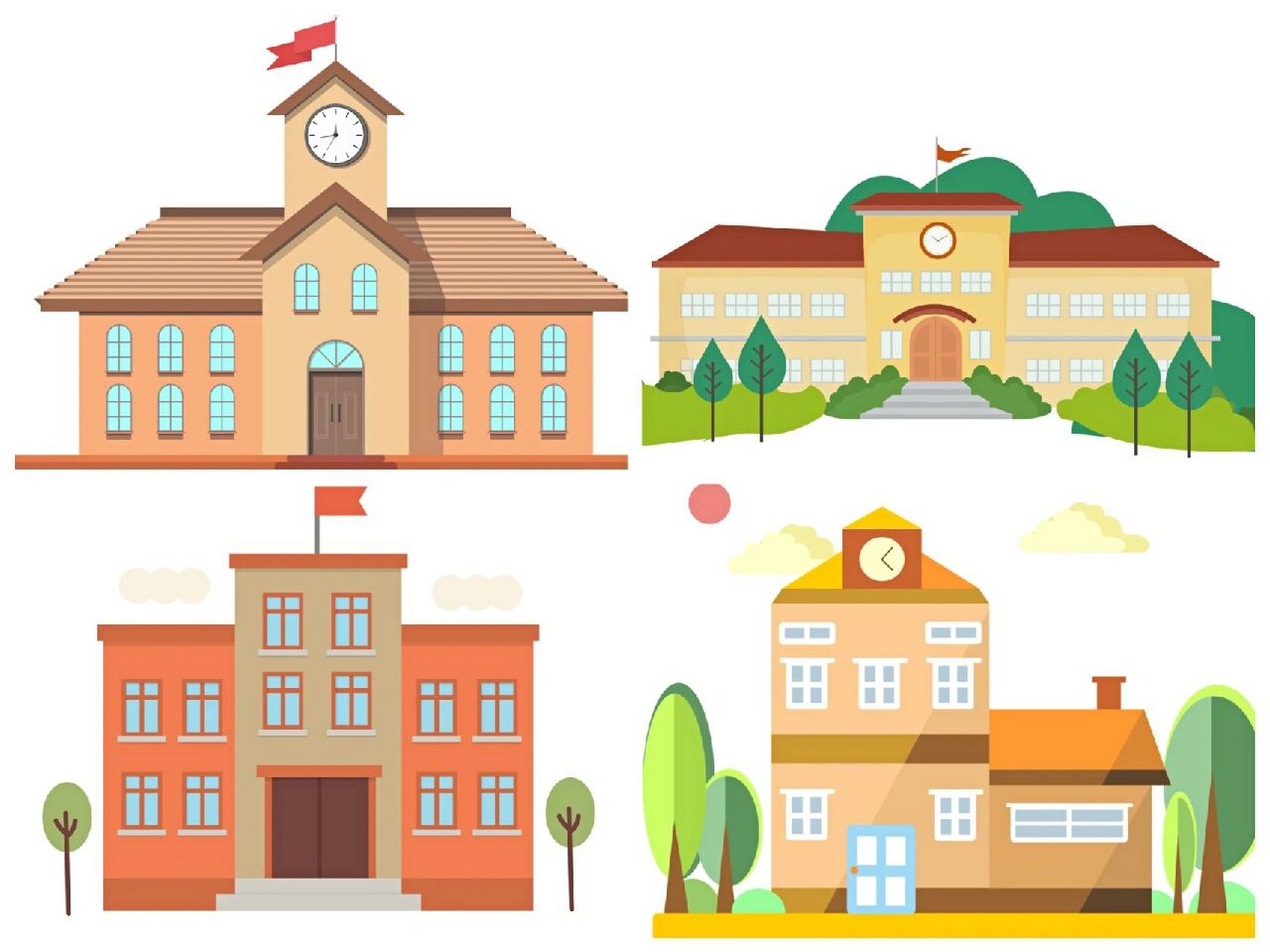 免抠素材|你心目中的学校是什么样子的呢?