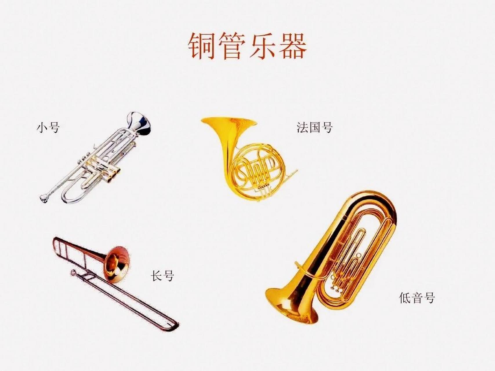 西洋乐器名称简介:铜管乐器 铜管乐器(the brass family) 以金属製成