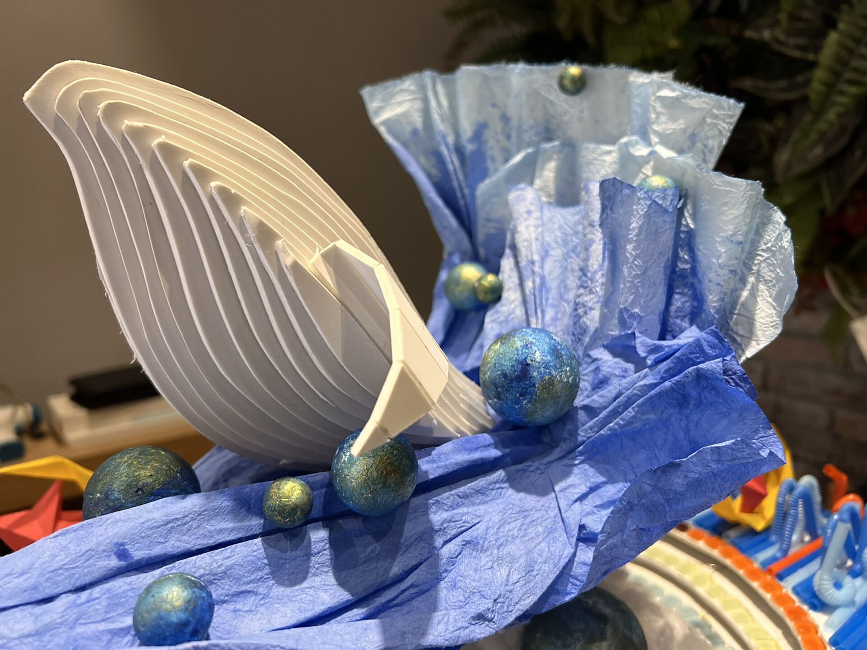 校艺术节立体造型一等奖细节图 上一篇发了一个和儿子一起做的立体