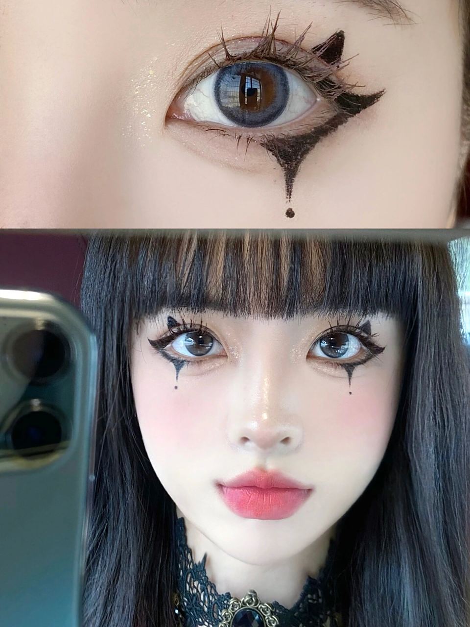 万圣节小恶魔妆99眼妆教程 去年的妆容!再发一遍 眼妆教程来咯