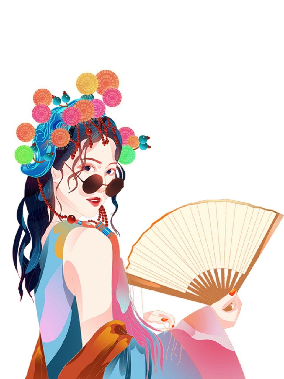 素材分享|今日安利一组国潮风京剧人物 中华文化,博大精深,京剧属于