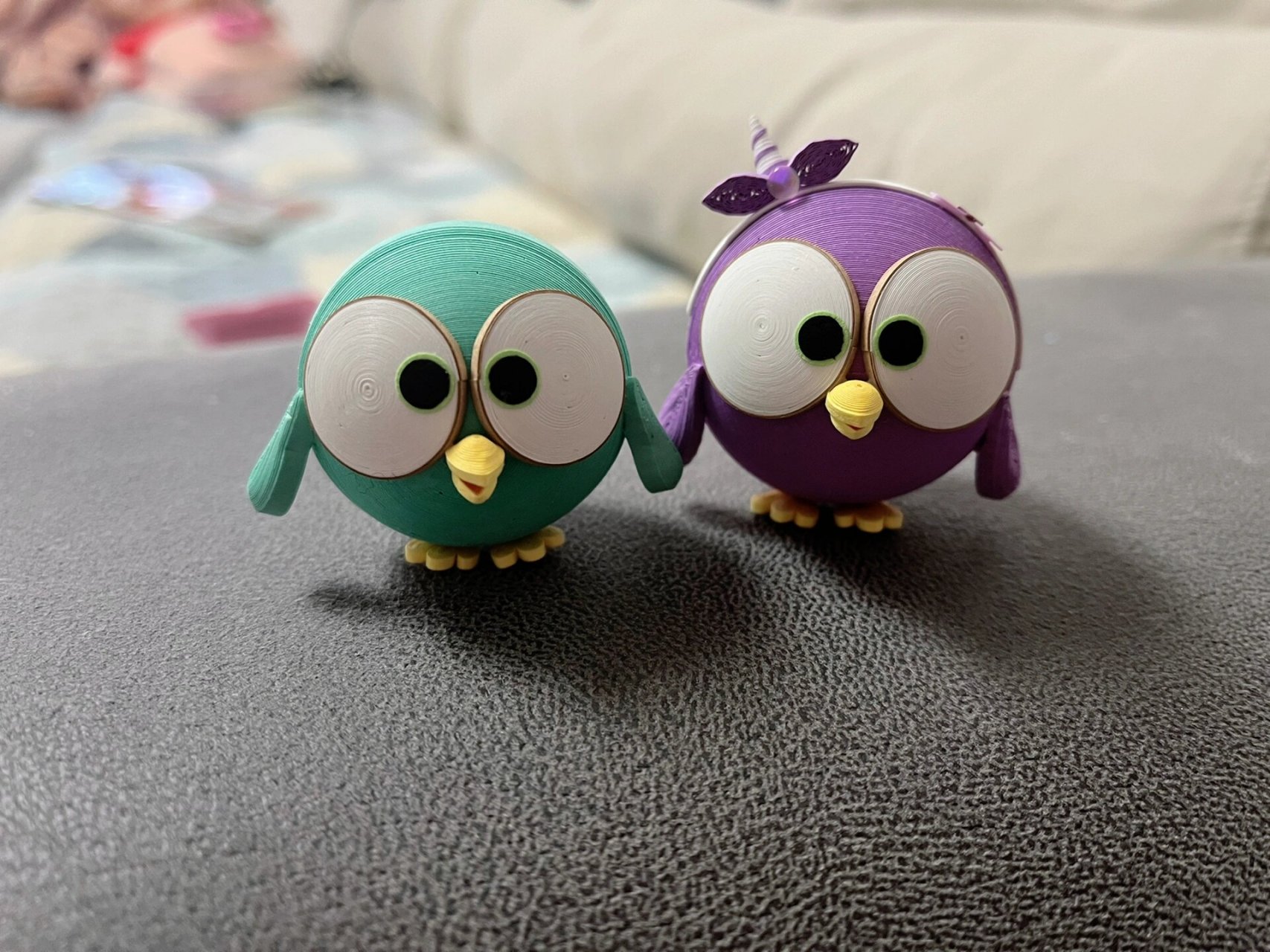 衍纸立体动物 很萌…就是懒得拍照片,懒得做装饰了…堆着吧