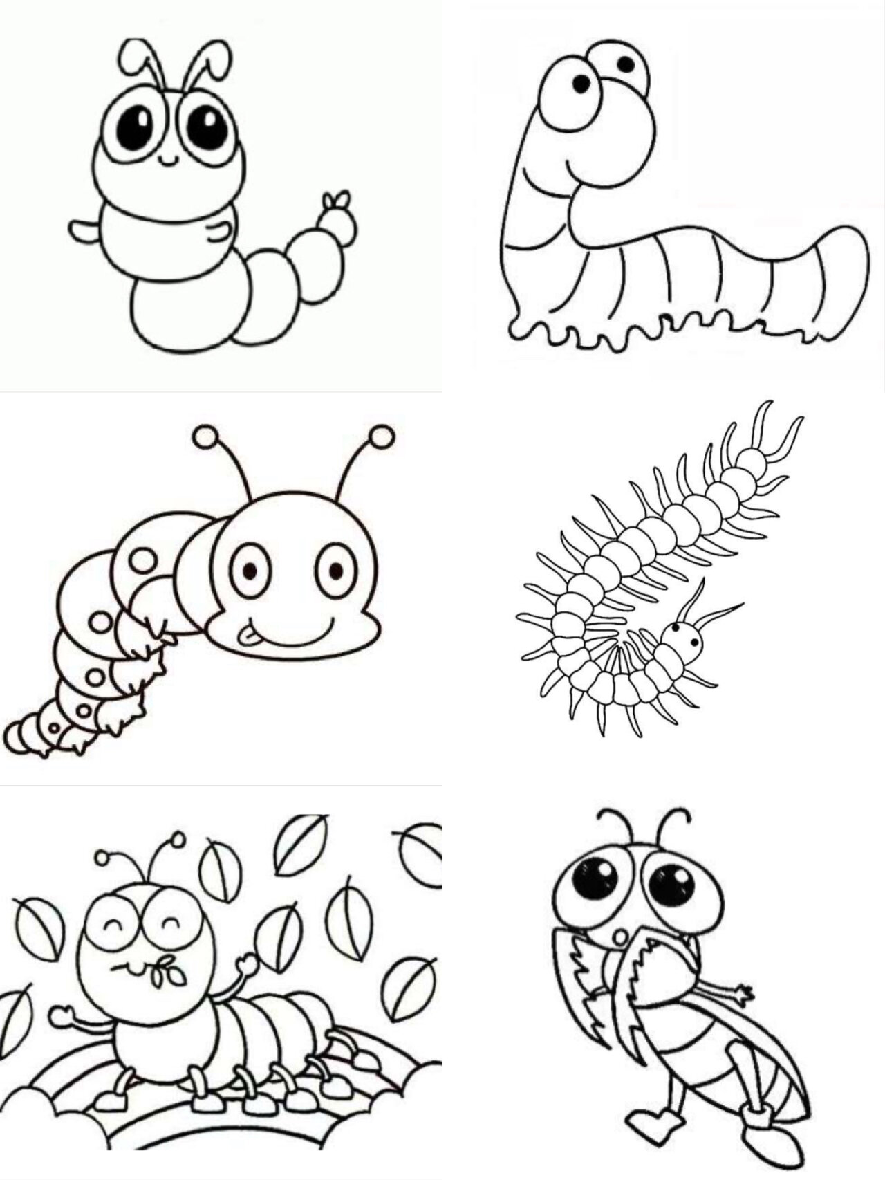 【简笔画】虫子,毛毛虫