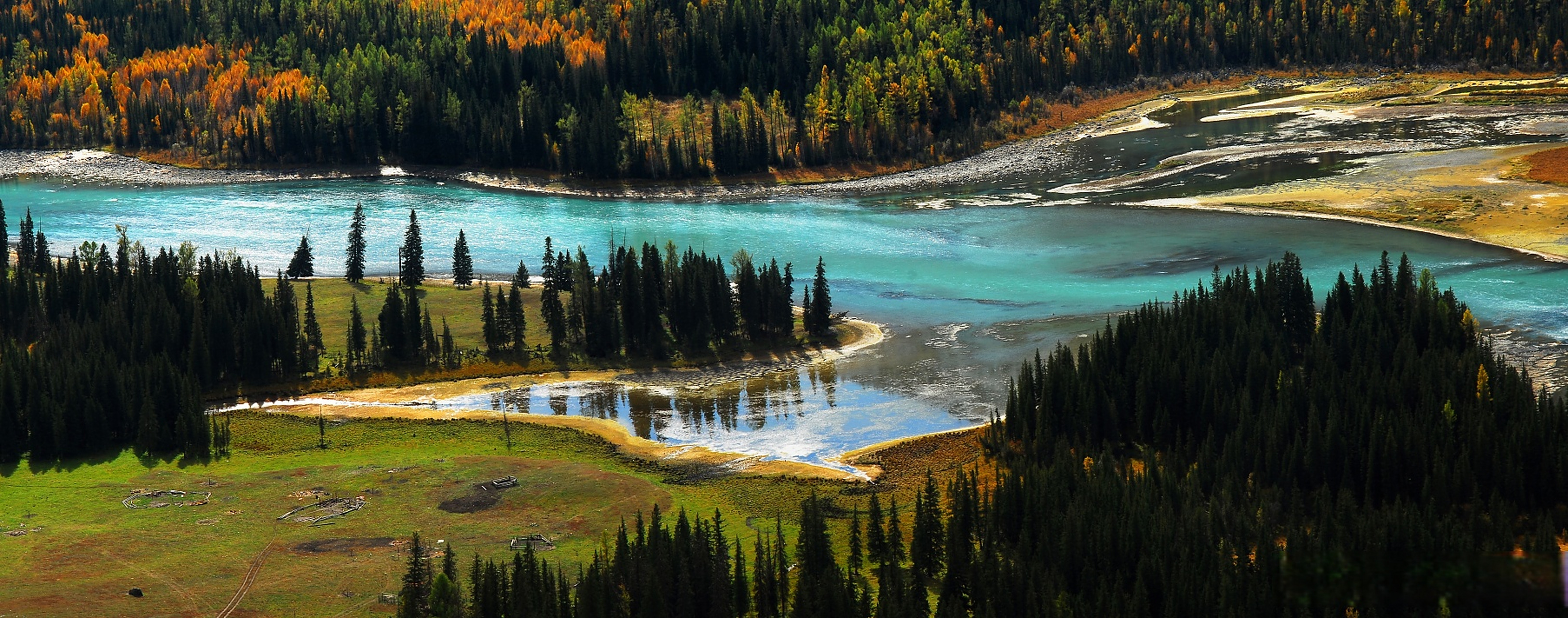 微博手机影像年# 神仙湾位于新疆阿勒泰地区布尔津县喀纳斯景区,是三