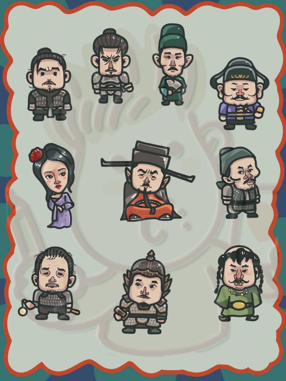 满江红 简笔画小集合 电影满江红  简易人物形象绘制集合 运用的方法