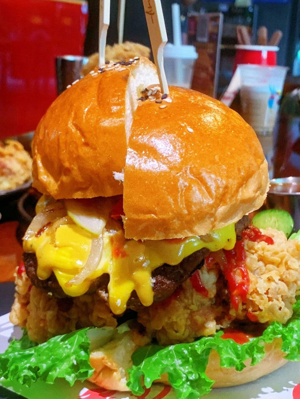 保定探店|保定专属城市限定97炙烤驴肉汉堡 92店名:阿蒙美式西餐