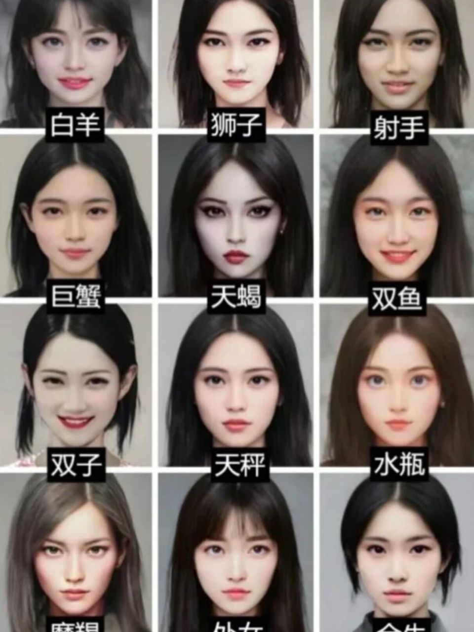 巨蟹座长相模板 真的有亿丢丢像0999 6971522出生卡在77第