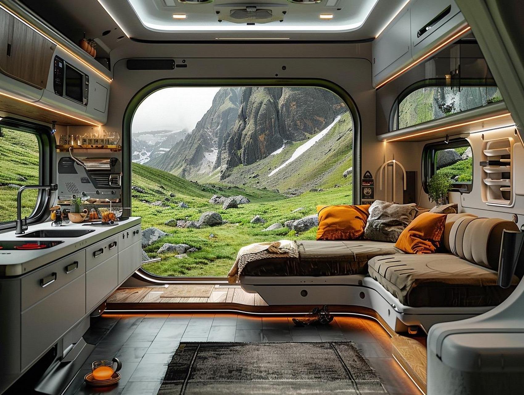 最新奔驰阿洛斯重卡房车概念版.