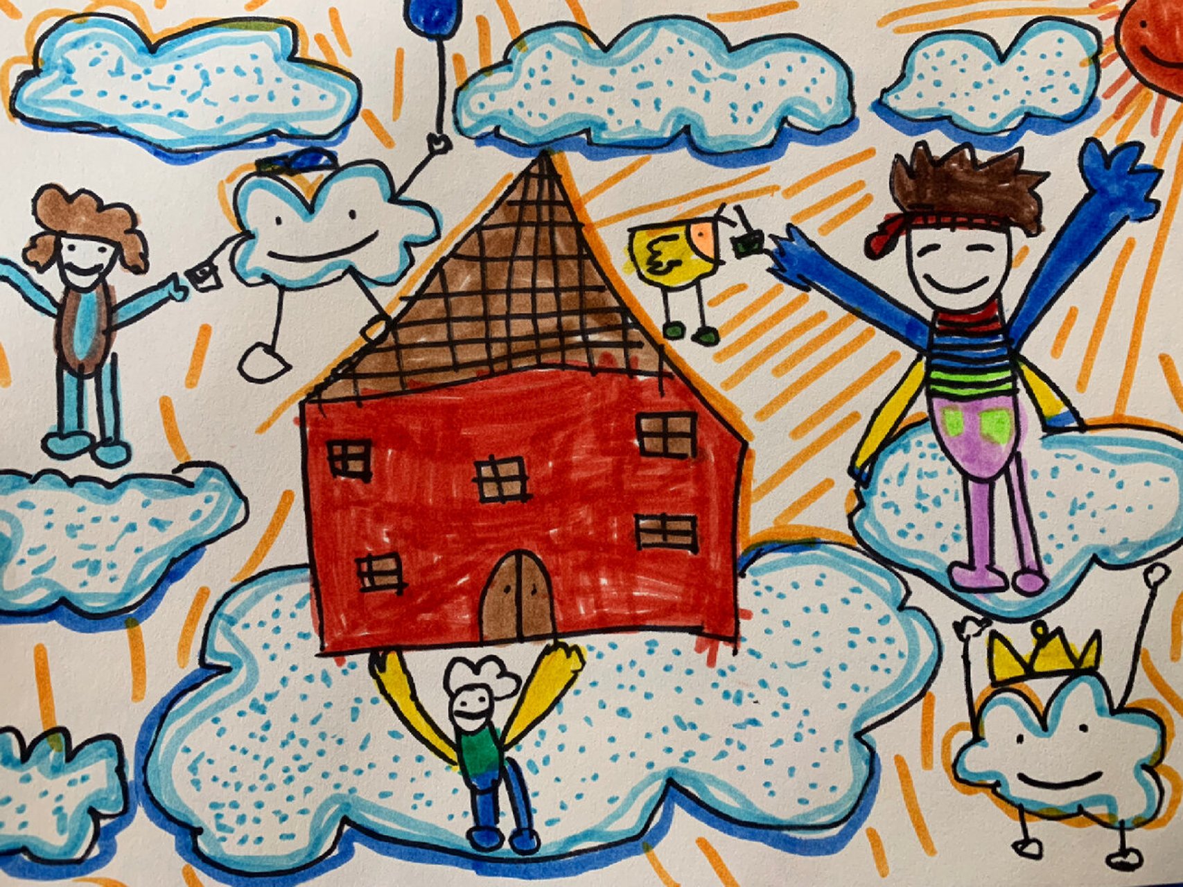 一年级美术 软绵绵的云 1.