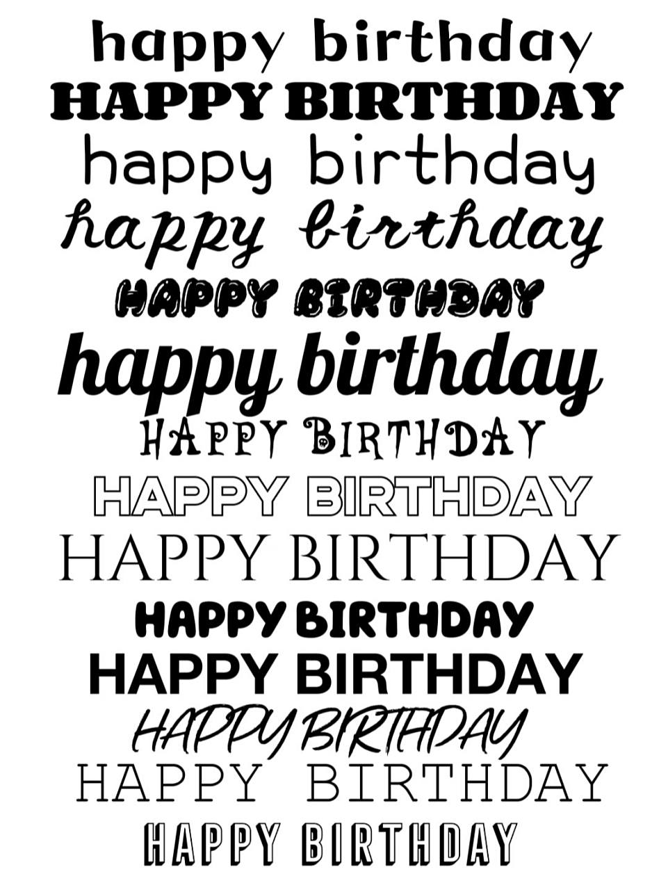 手绘蛋糕98英文字体—happy birthday 手绘蛋糕"生日快乐"英文字体