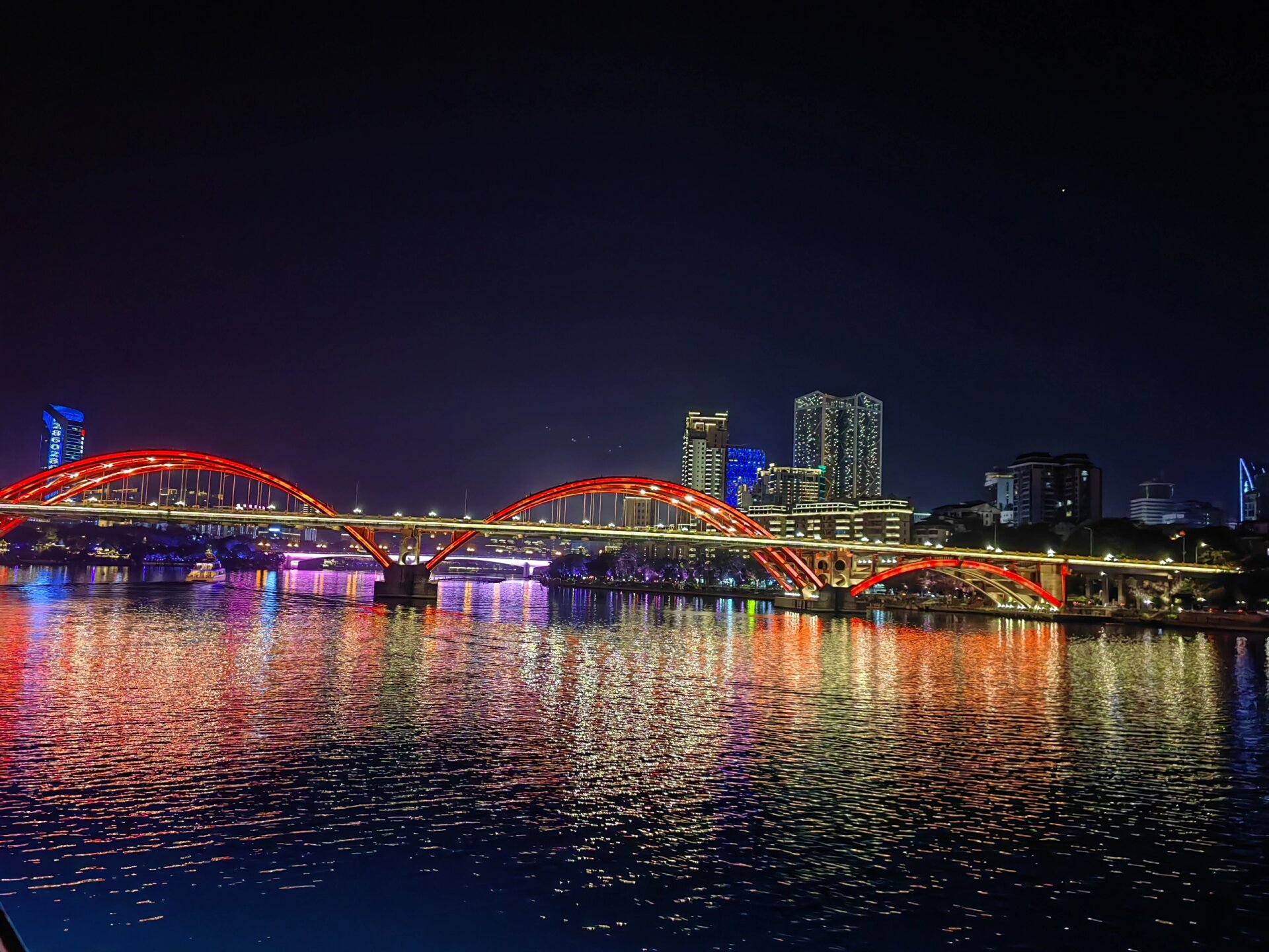 柳州夜景百里柳江图片