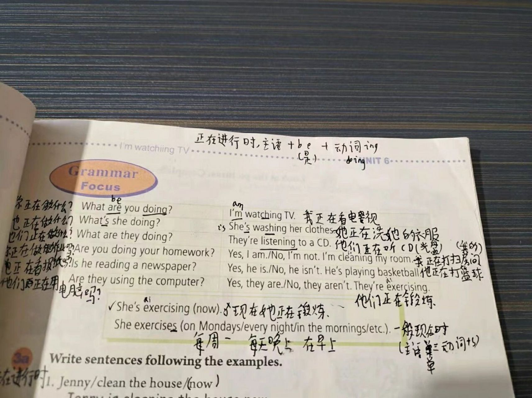 七下 6-12 单元 grammar focus