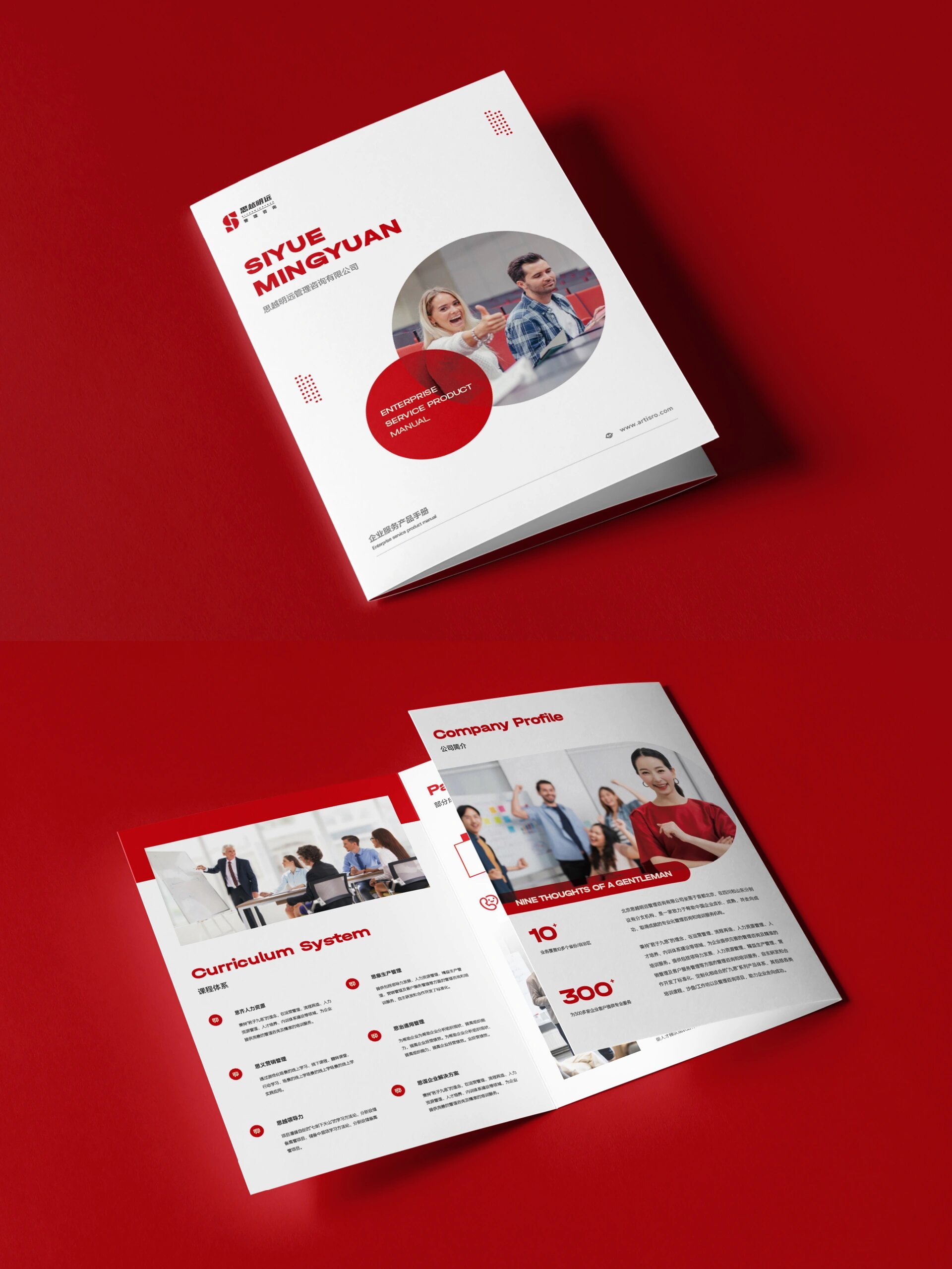 三折页设计 高端企业服务产品折页