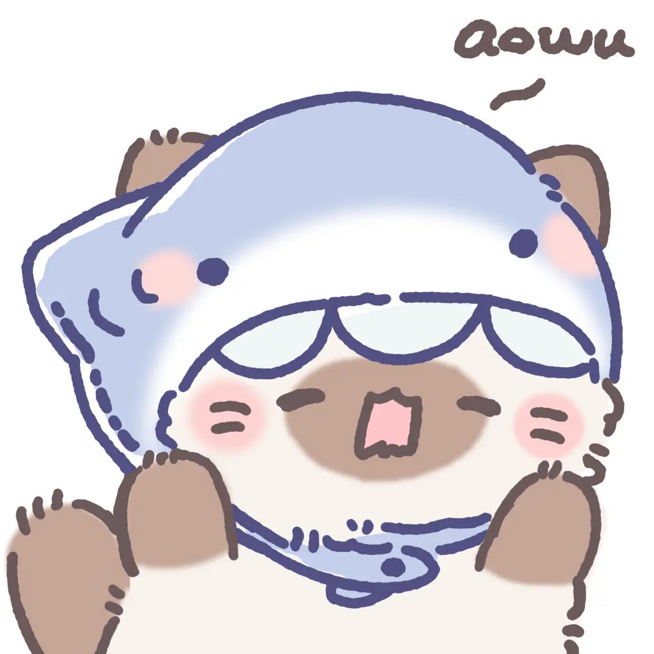 原创头像 丨嗷呜～喵变成鲨鲨啦～ 呆呆鲨和团团猫日常生活!