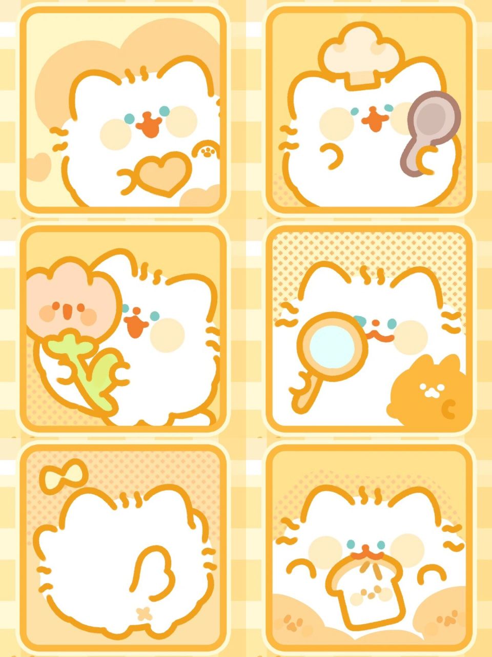 卷卷猫小头像来咯～ 柠檬黄主题的大家喜欢妈