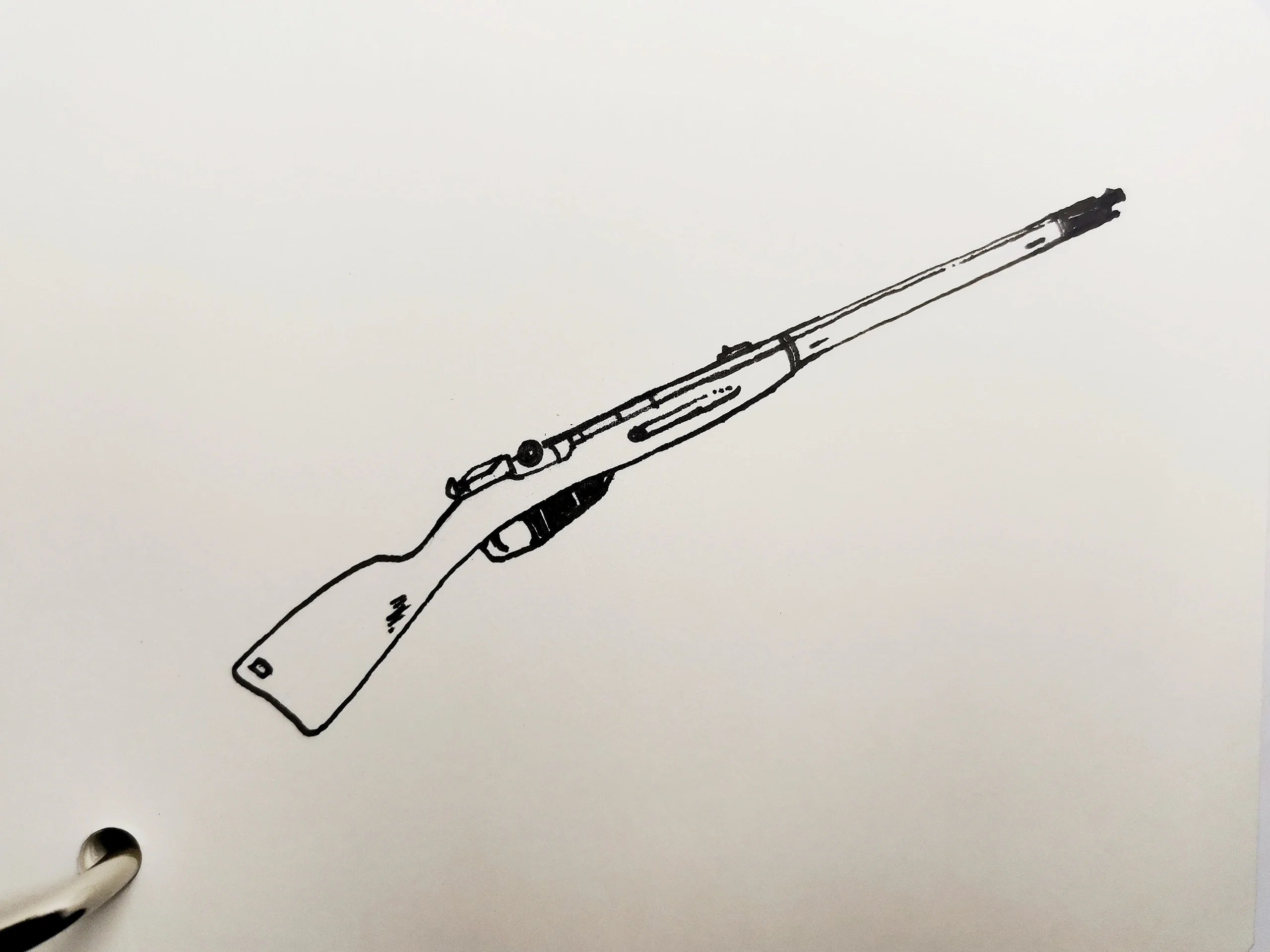 今天来画个不一样的吧 水连珠,莫辛纳甘步枪