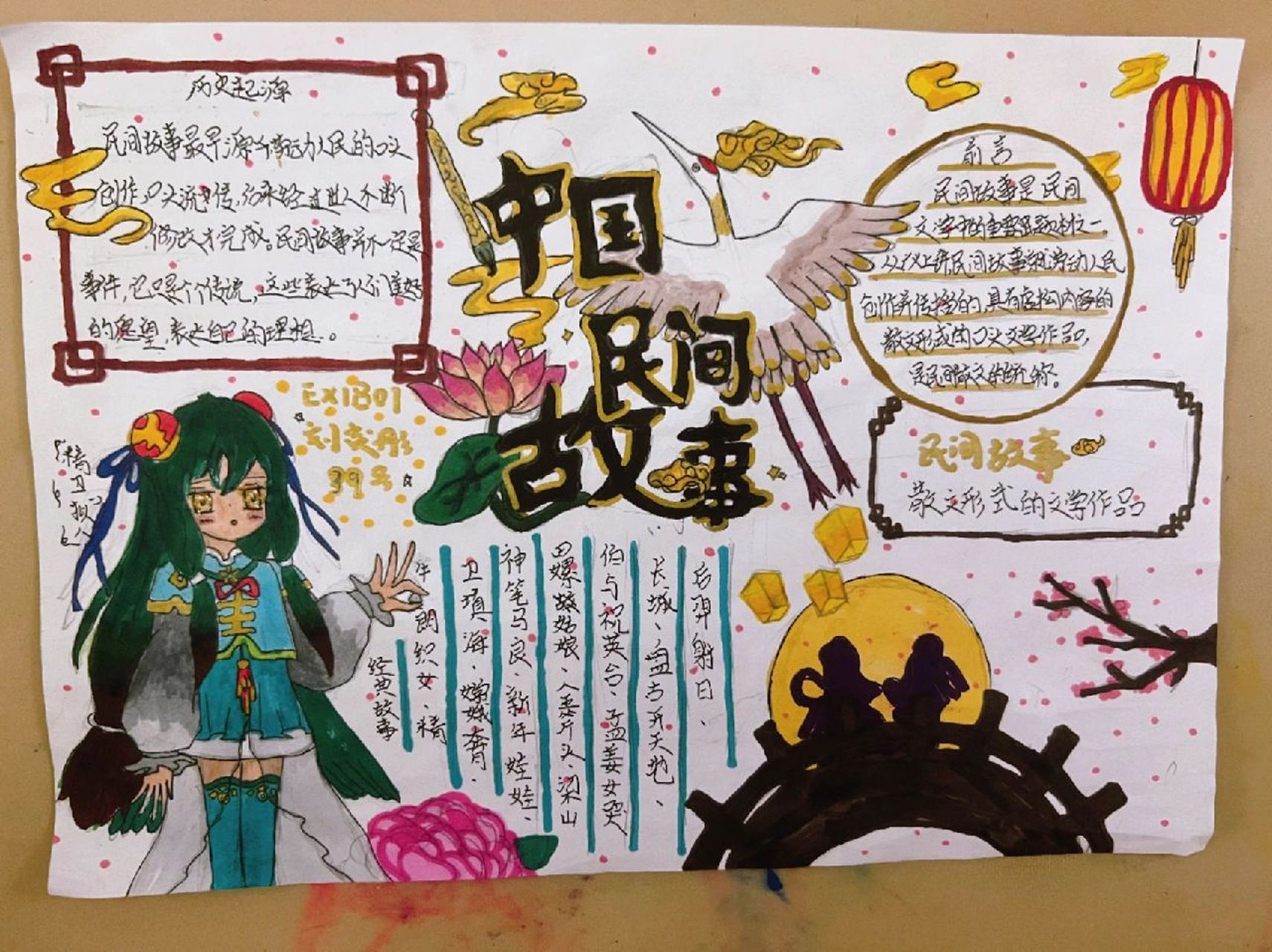 中国民间故事手抄报93 不喜勿喷,多多支持(1711ω1117)17