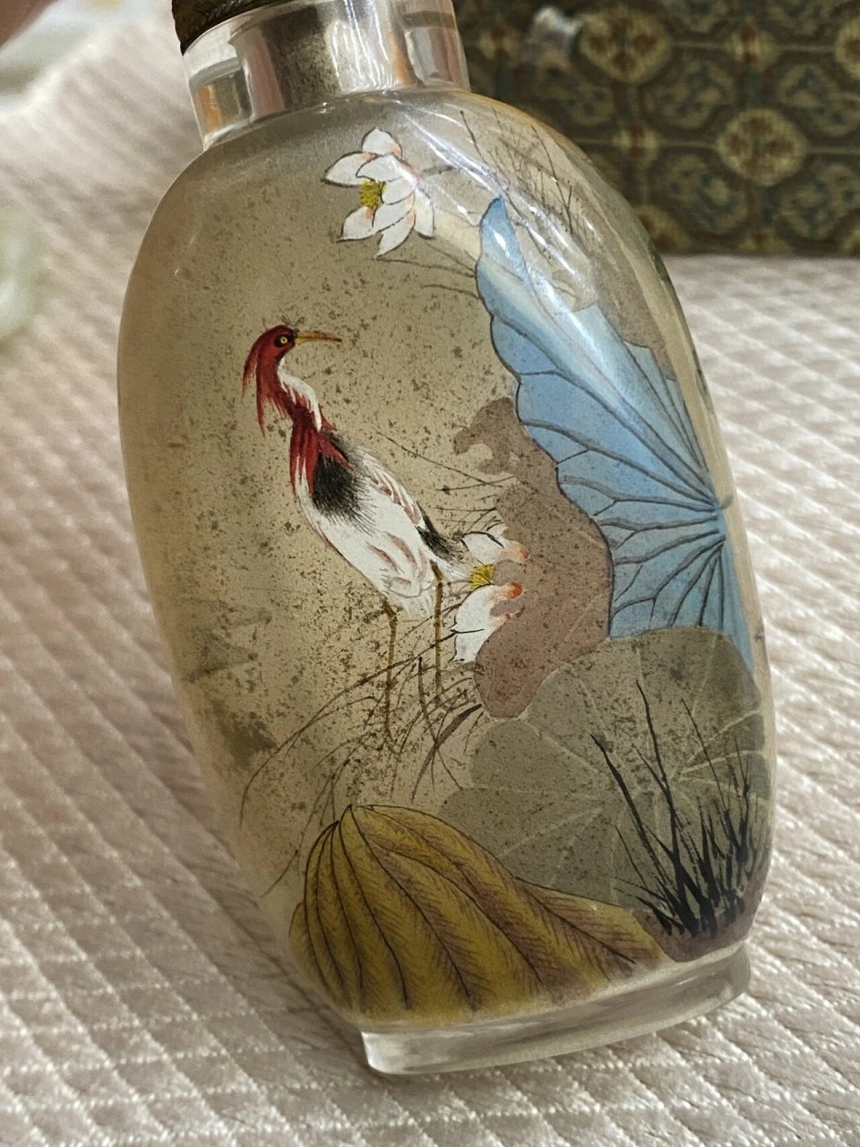 晚清内画大师 丁二仲 鼻烟壶1890年作 晚清著名的艺术家,对内画(鼻烟