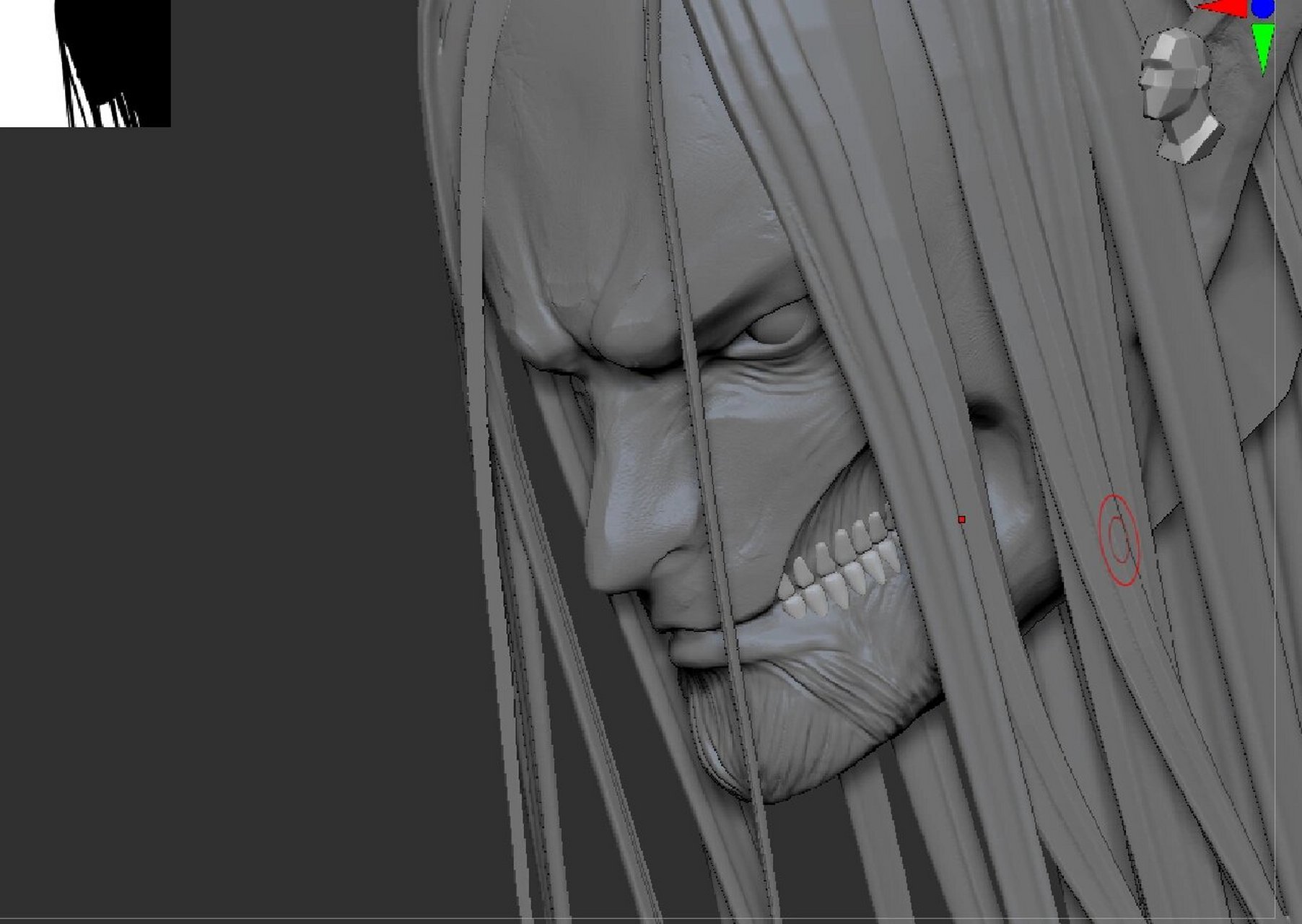 进击的巨人始祖艾伦建模