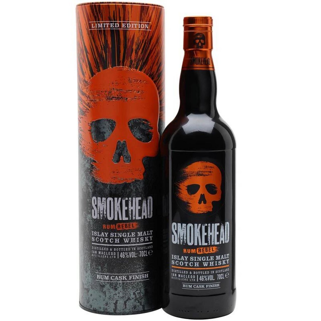 苏摩克叛军朗姆桶单一麦芽苏格兰威士忌 smokehead rum rebel islay