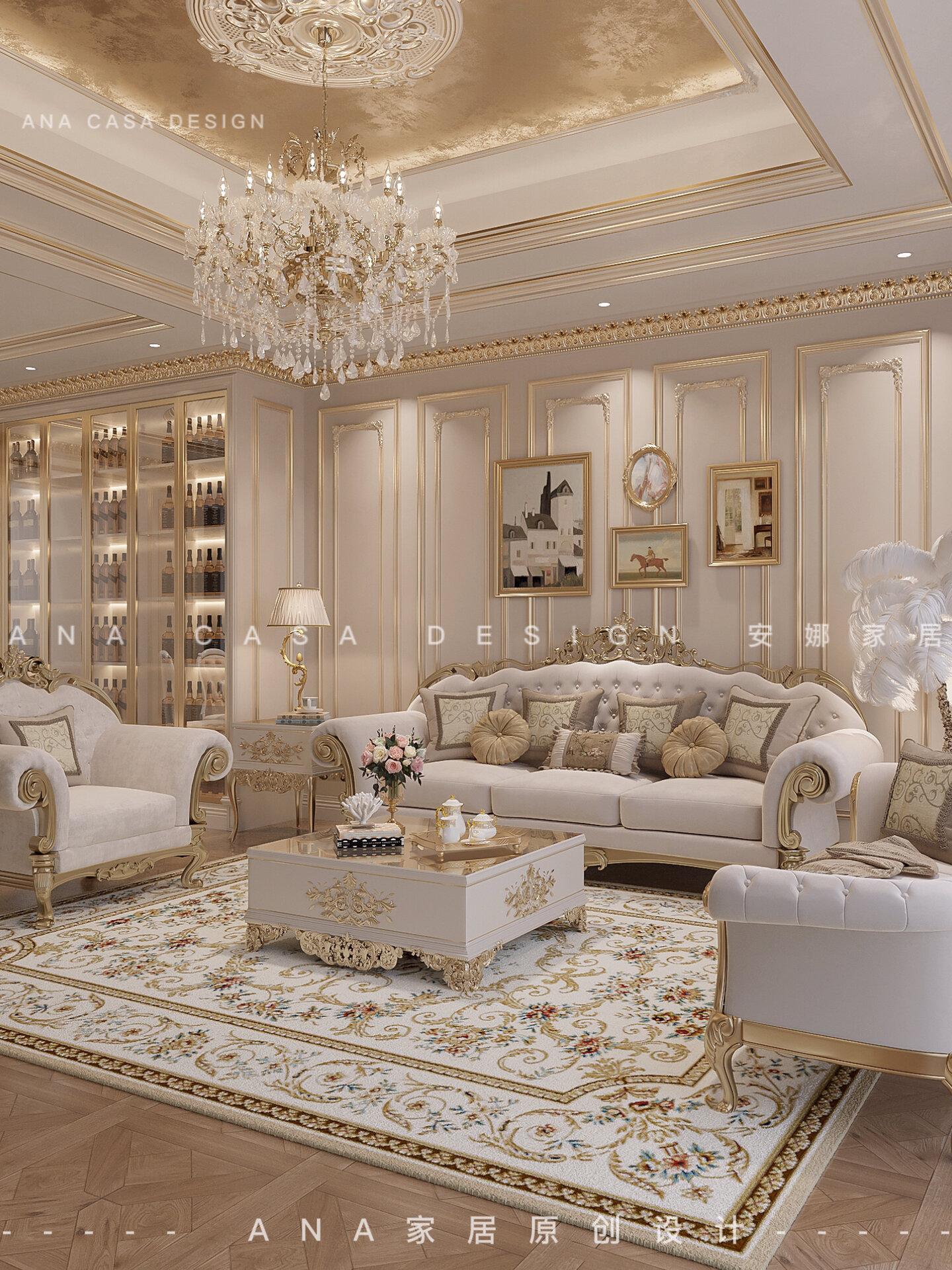 6⃣️款精致的法式别墅客厅装修🪴你喜欢哪款 今天和大家分享六