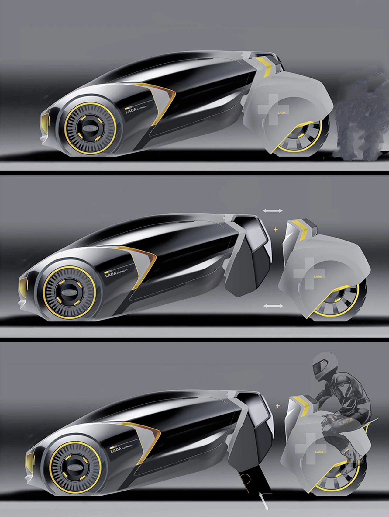 工业设计|创意汽车设计及3d打印实物分享 工业设计|创意汽车设计及3d