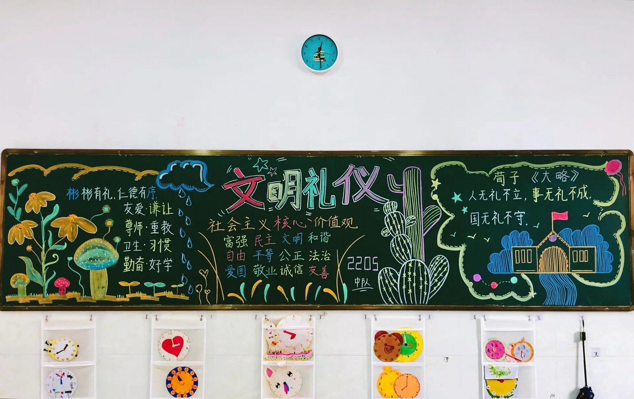 7815文明礼仪伴我行 黑板报