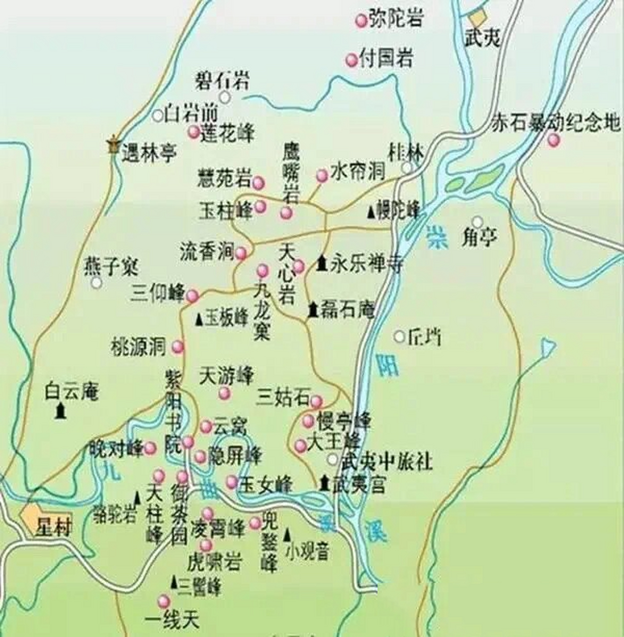 【悦涧尚峰】武夷山正岩山场地图,快收藏! #喝茶# #武夷岩茶# #茅台
