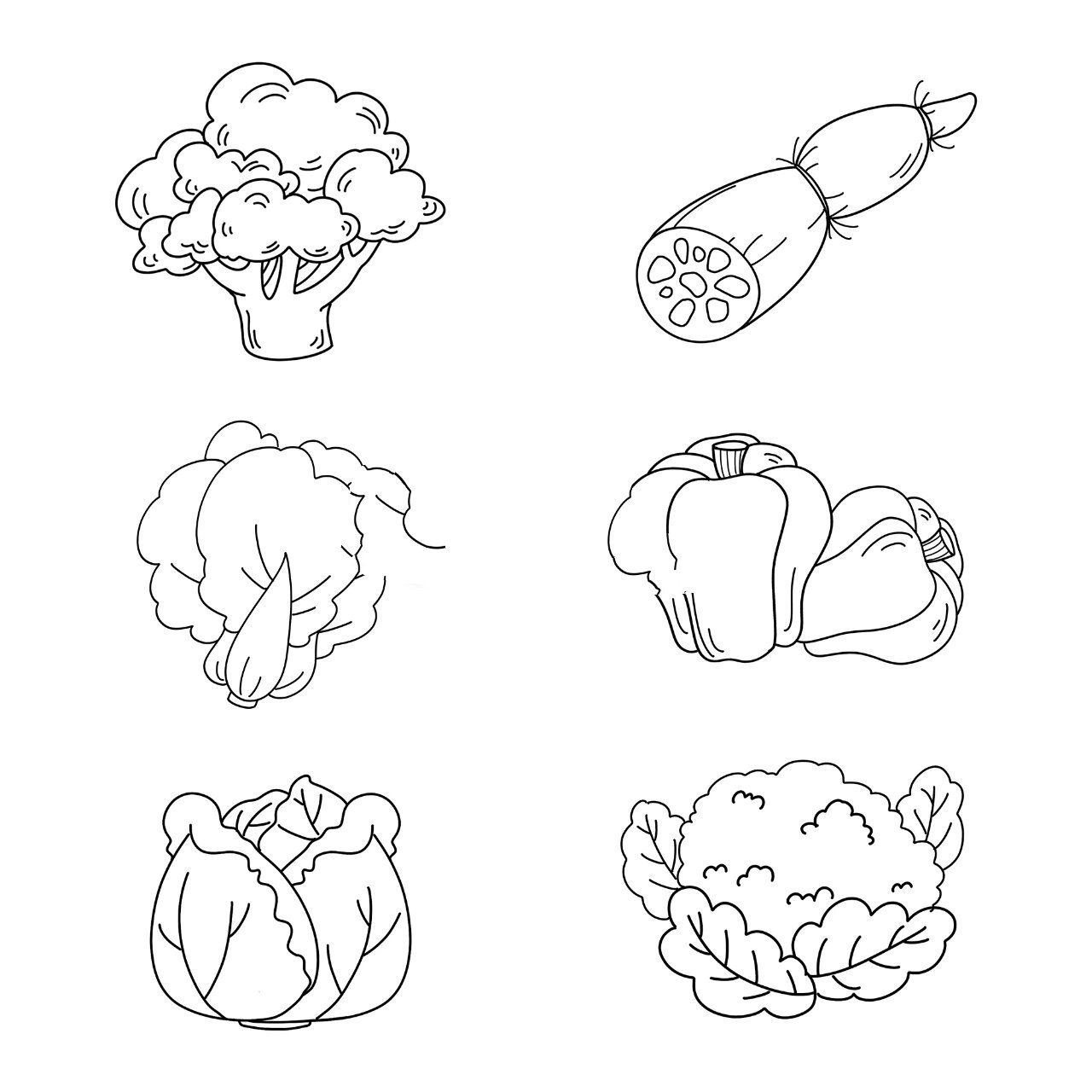 简笔画‖是你想要的各类蔬菜简笔嘛