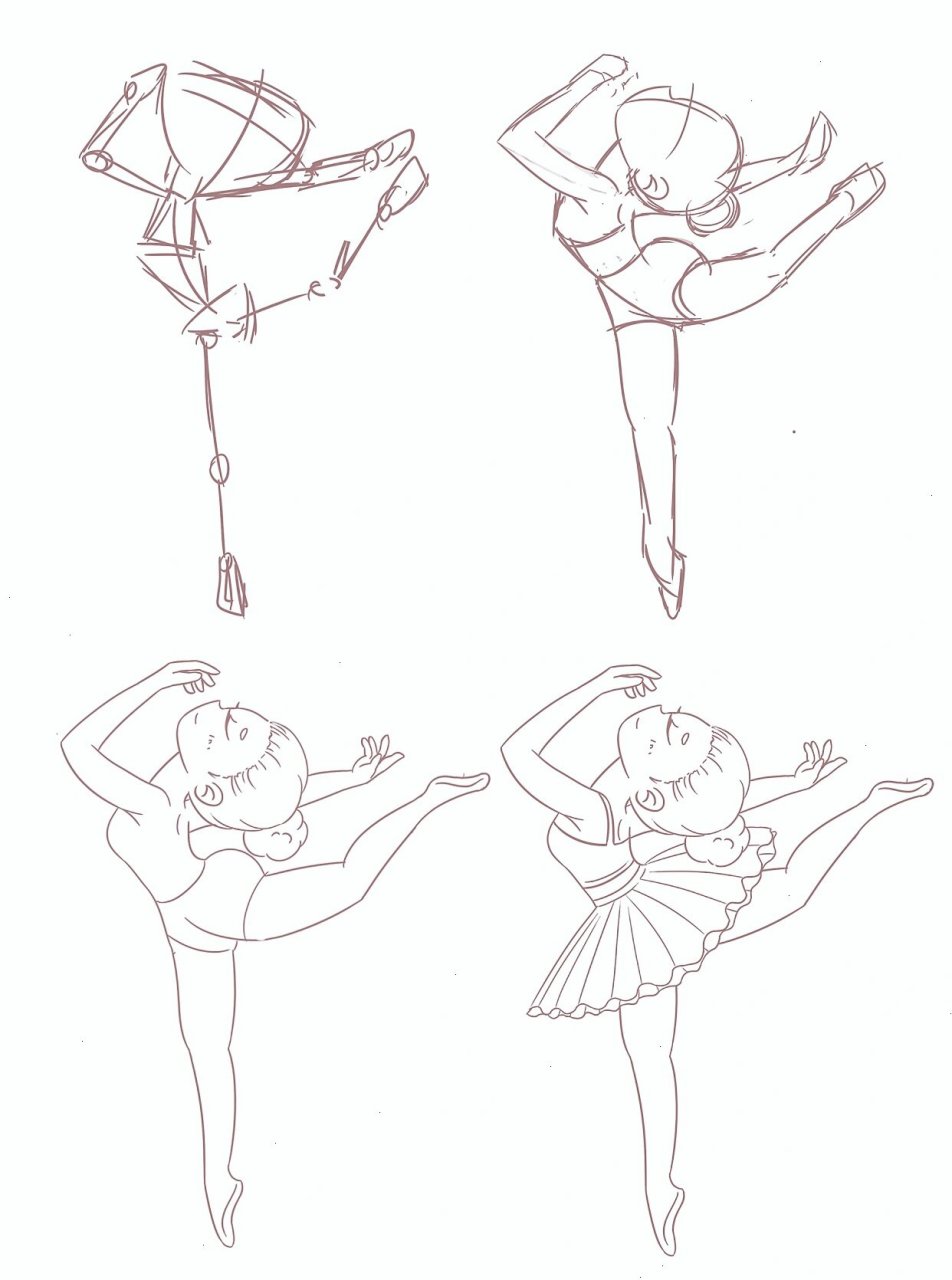 芭蕾舞女孩绘画教程|绘画练习第7张 每个女孩心中都有一个舞蹈梦