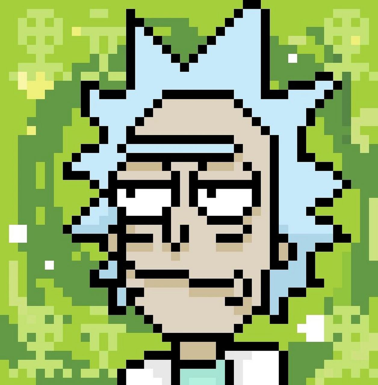 看似高冷的莫蒂智商竟不如一根黄瓜71#nft# #瑞克和莫蒂# #像素画