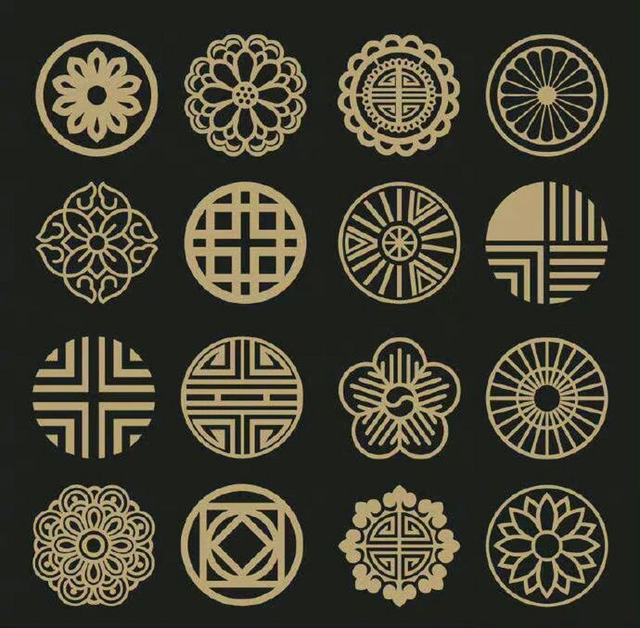 中国传统纹样参考|古代装饰花纹