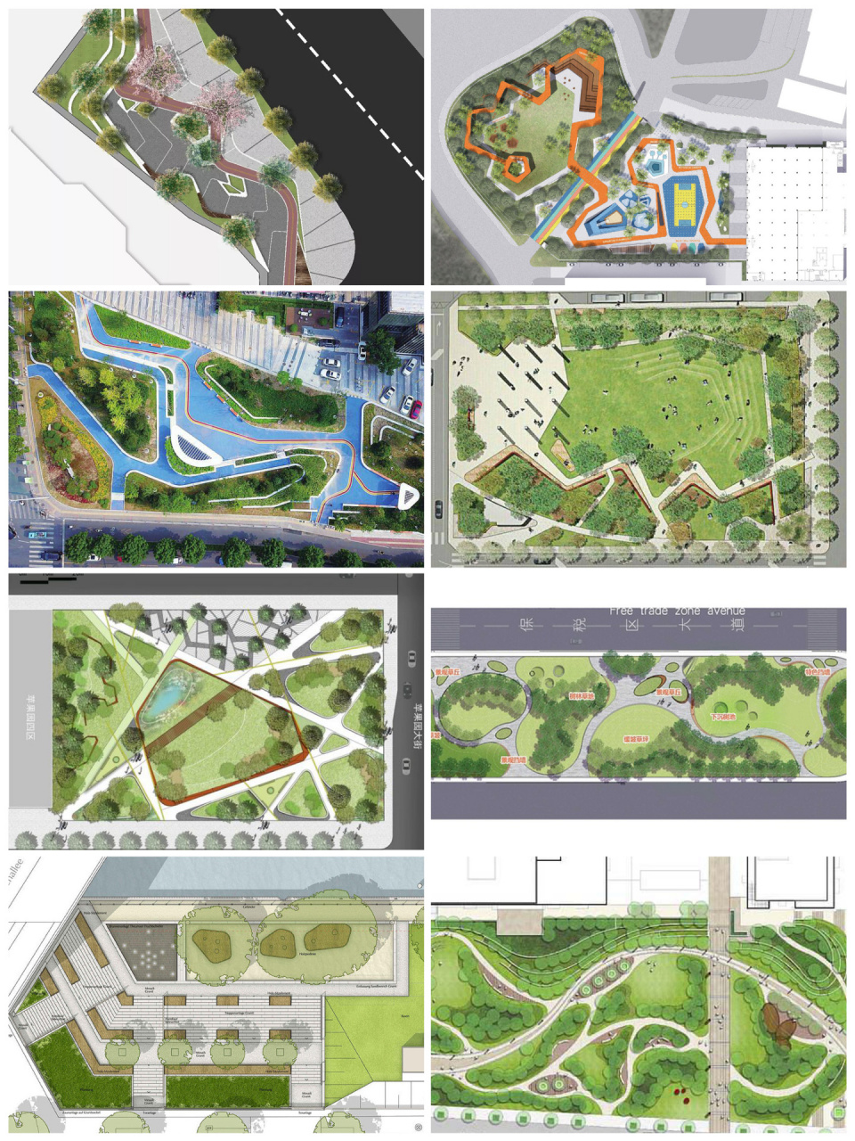58 口袋公园平面图分享 点点关注私我要原图