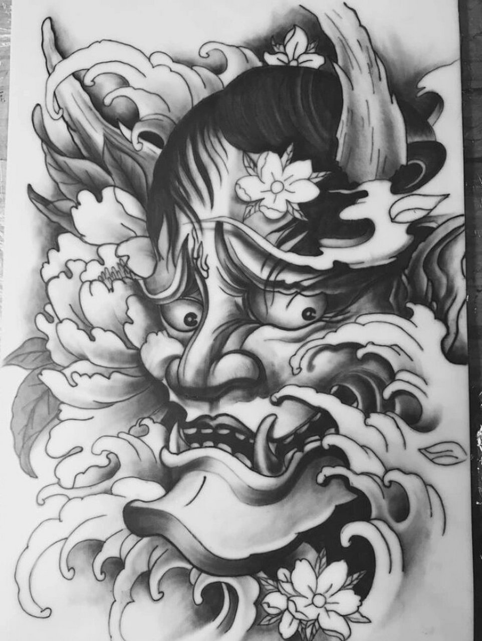 哈尔滨纹身‖般若 般若最早起源于日本.