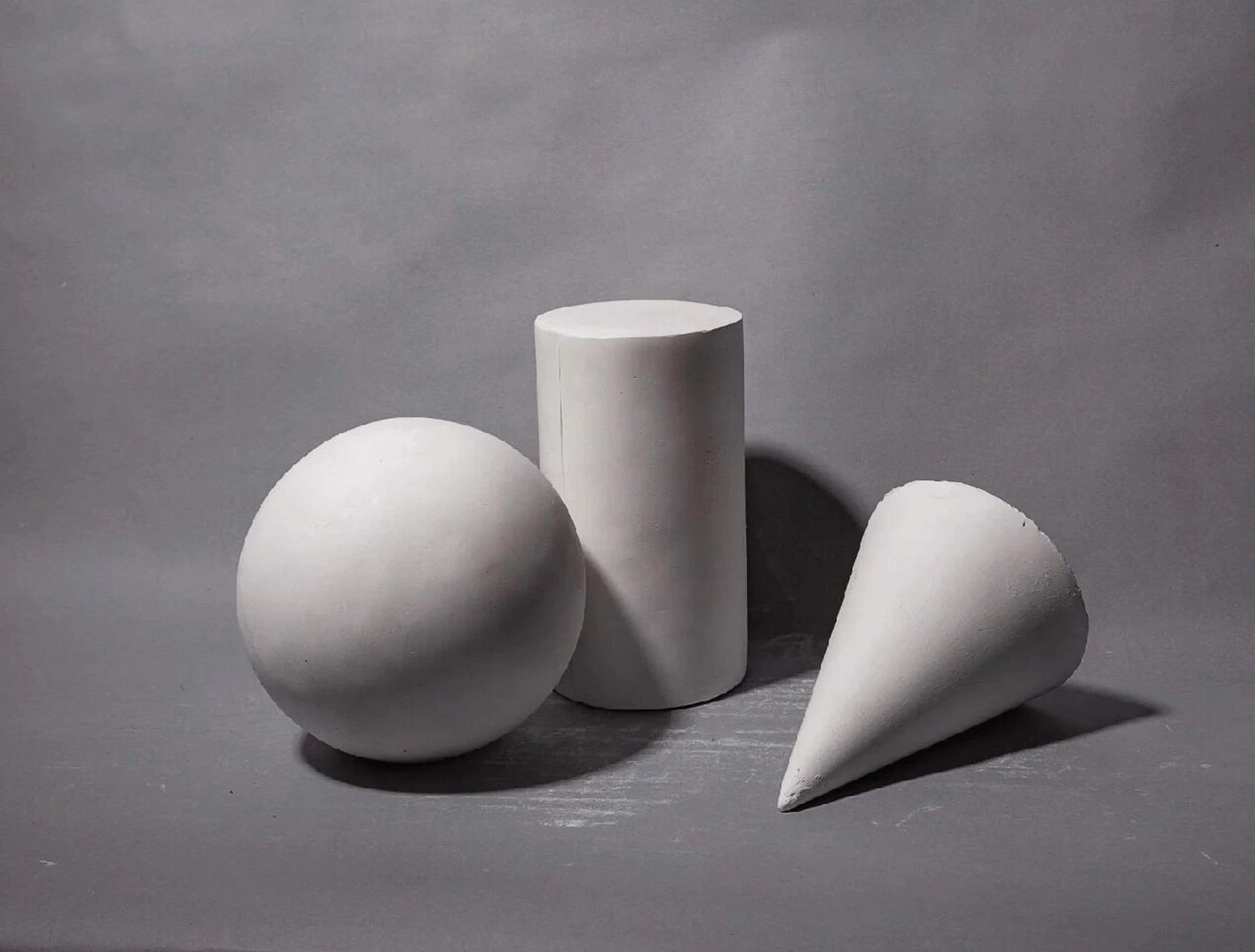 素描几何体写生图片