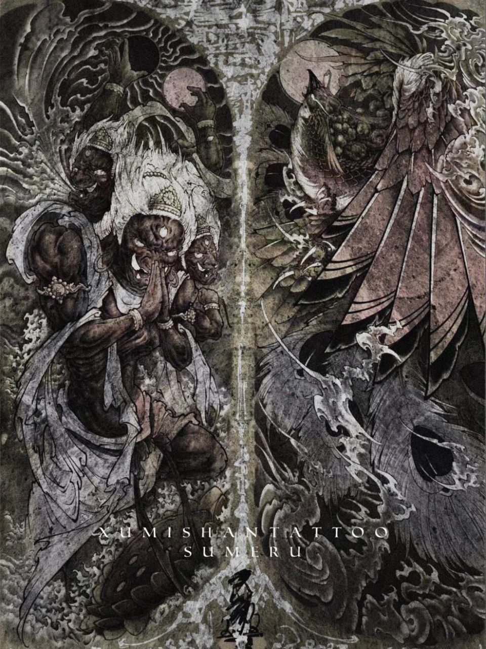 大神通_ 『阿修罗&凤凰』新传统纹身客稿96