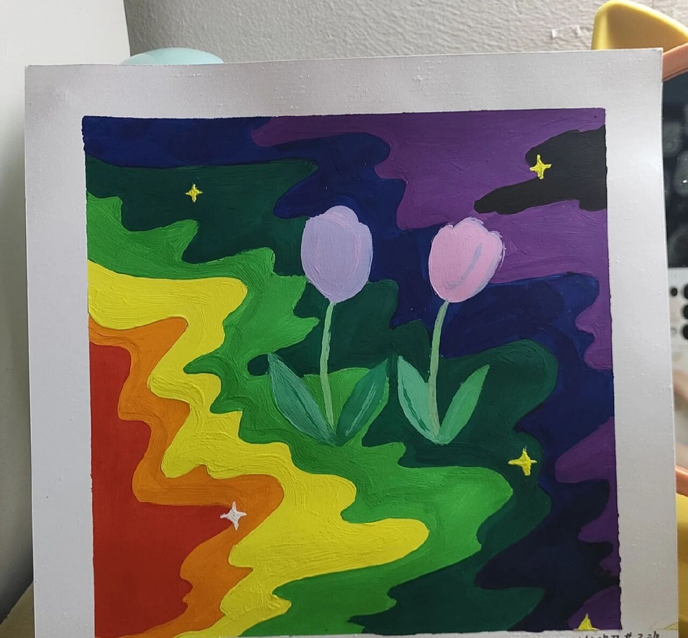 色相推移 临摹一个小姐姐画的图,小姐姐画的很好看 咱们就是说虽然画