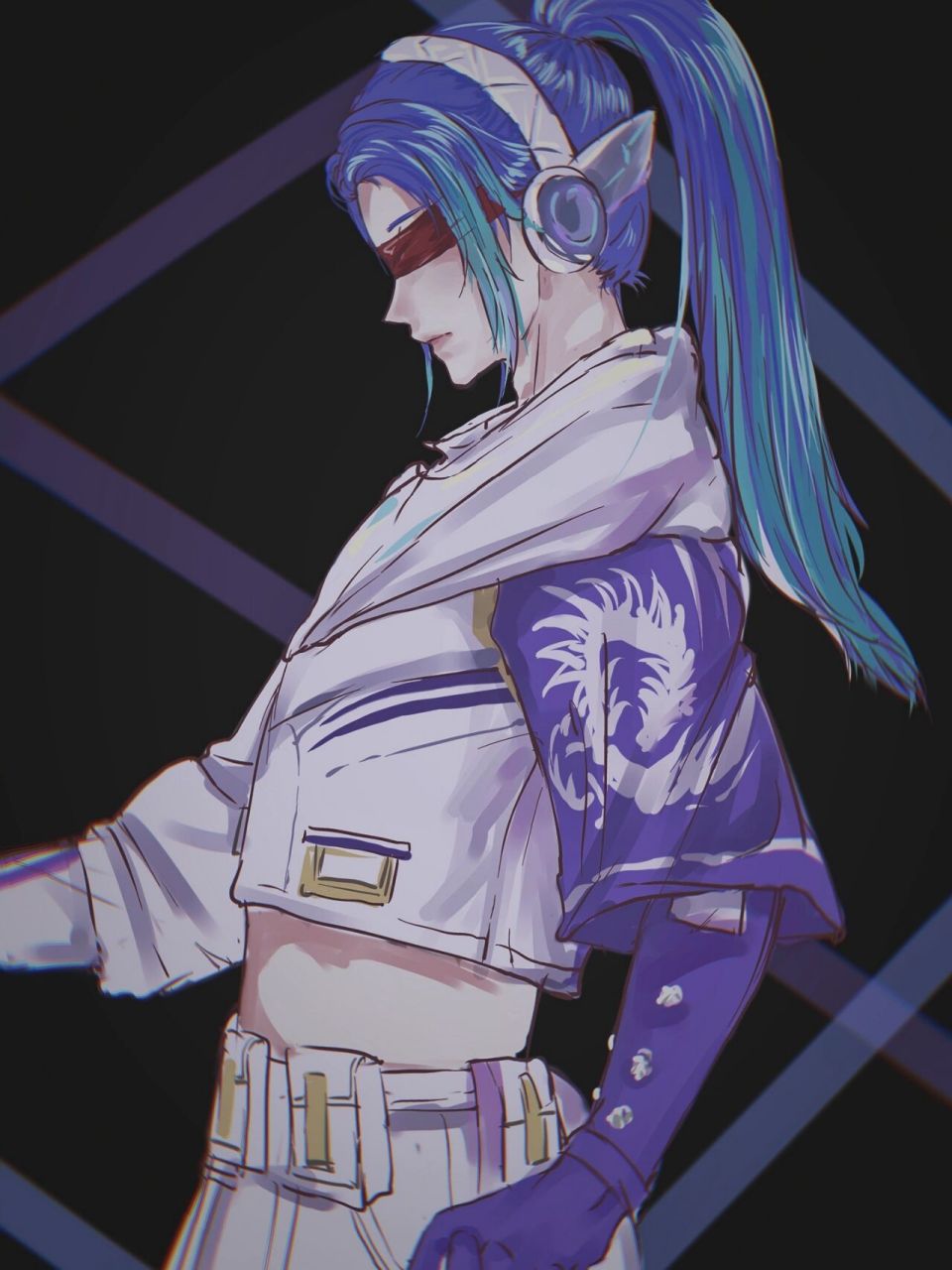 和平精英伏魔团小白龙 小白龙配火箭少女头真是yyds,这套搭配真的不用