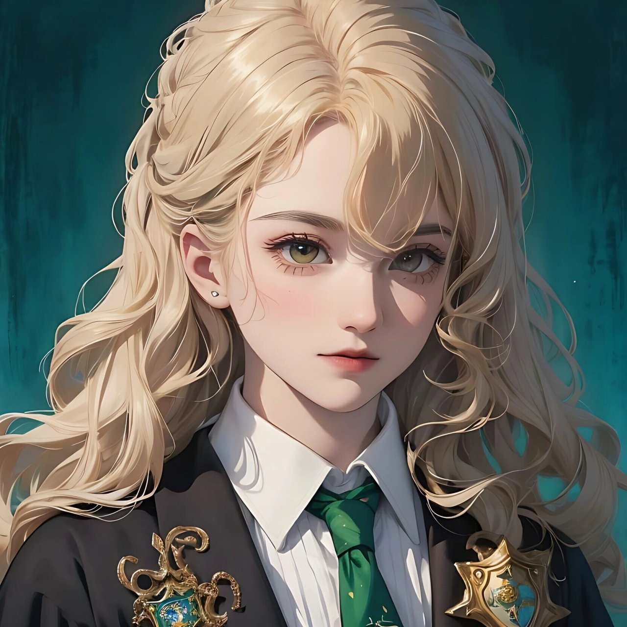 金发高冷女生头像61斯莱特林永远不会低头