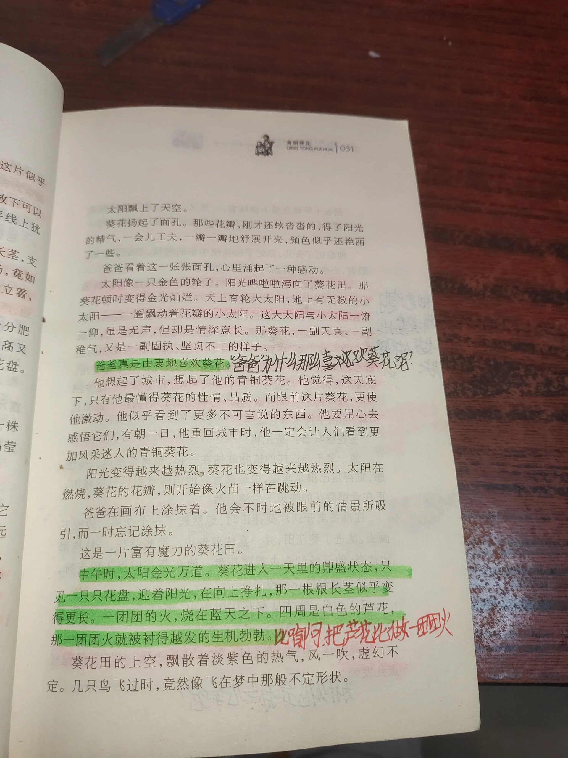 青铜葵花31~40页批注