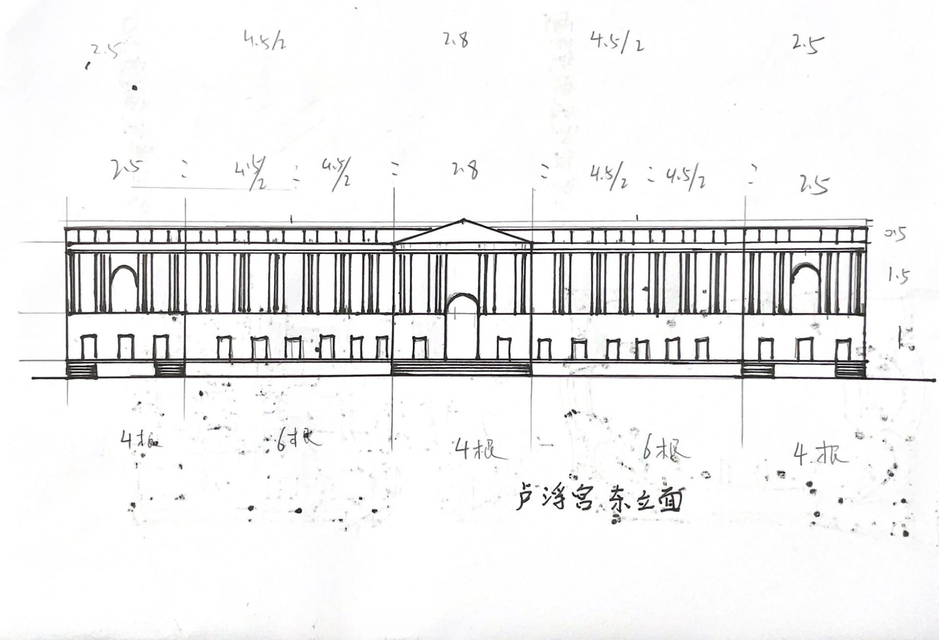 day19 卢浮宫东立面图