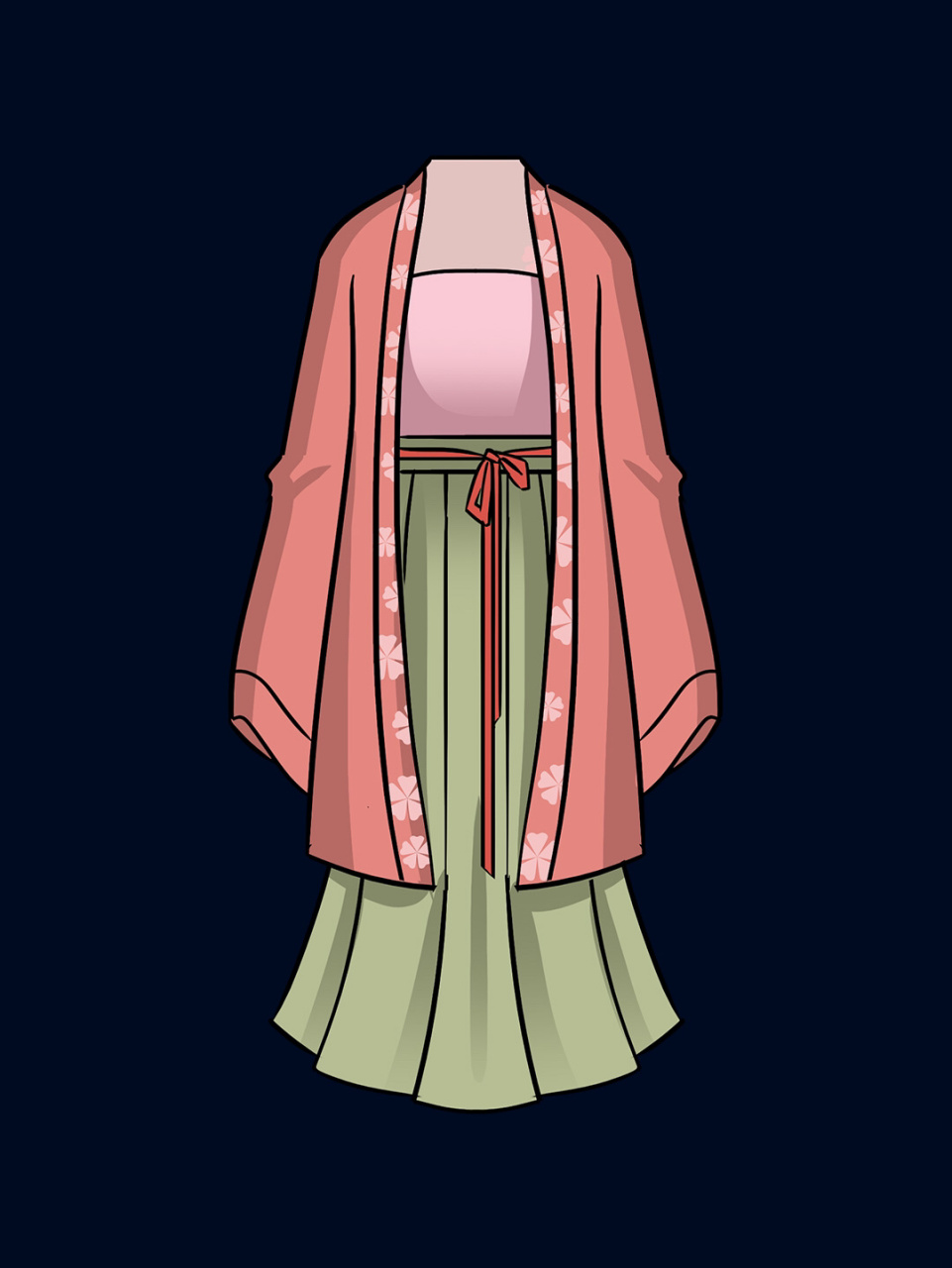 古代女子衣服样式动漫图片