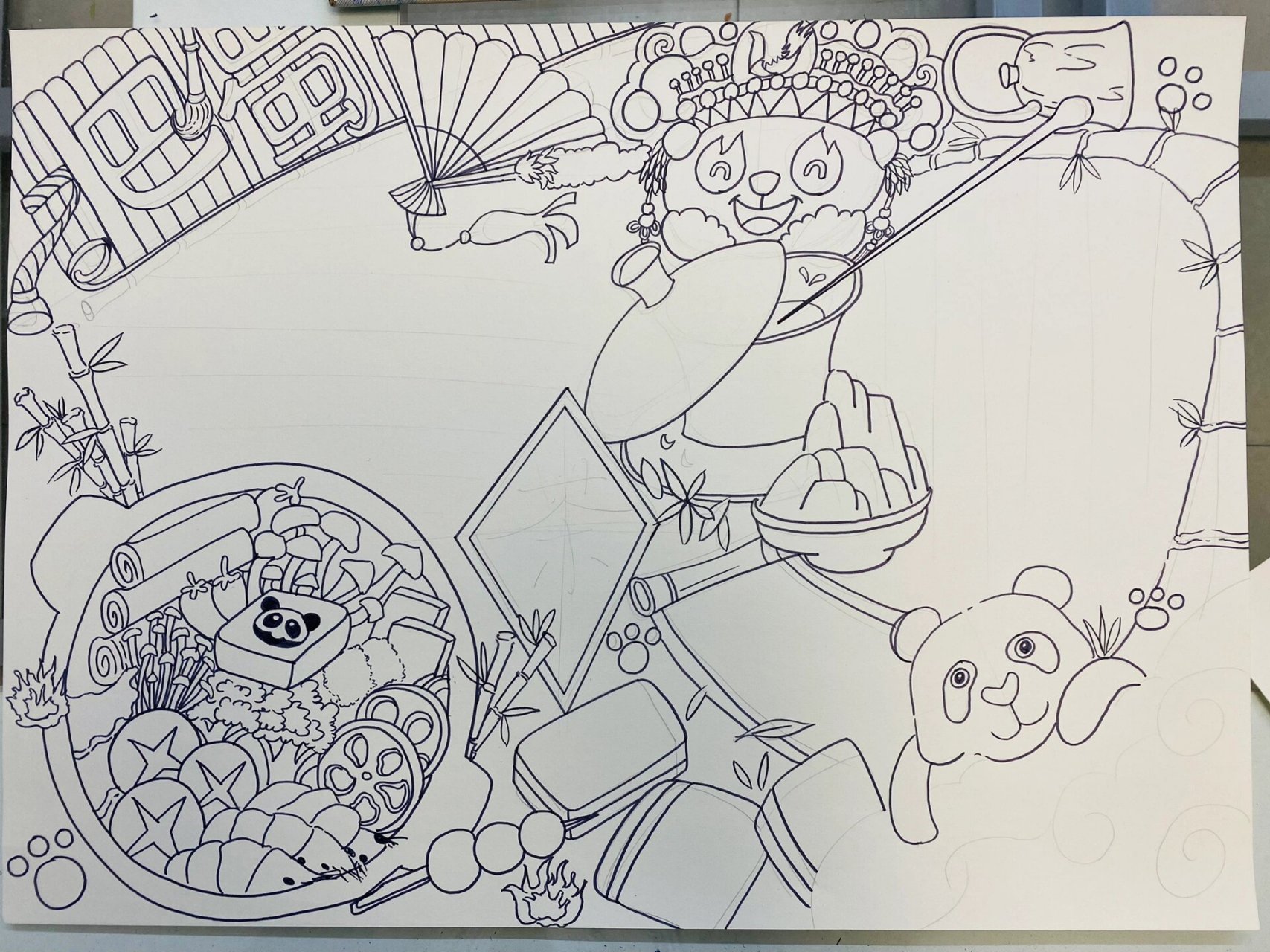 《巴蜀文化》手抄报 🎨——蜀之山水 西南奇绝 蜀之四时 物华芳新