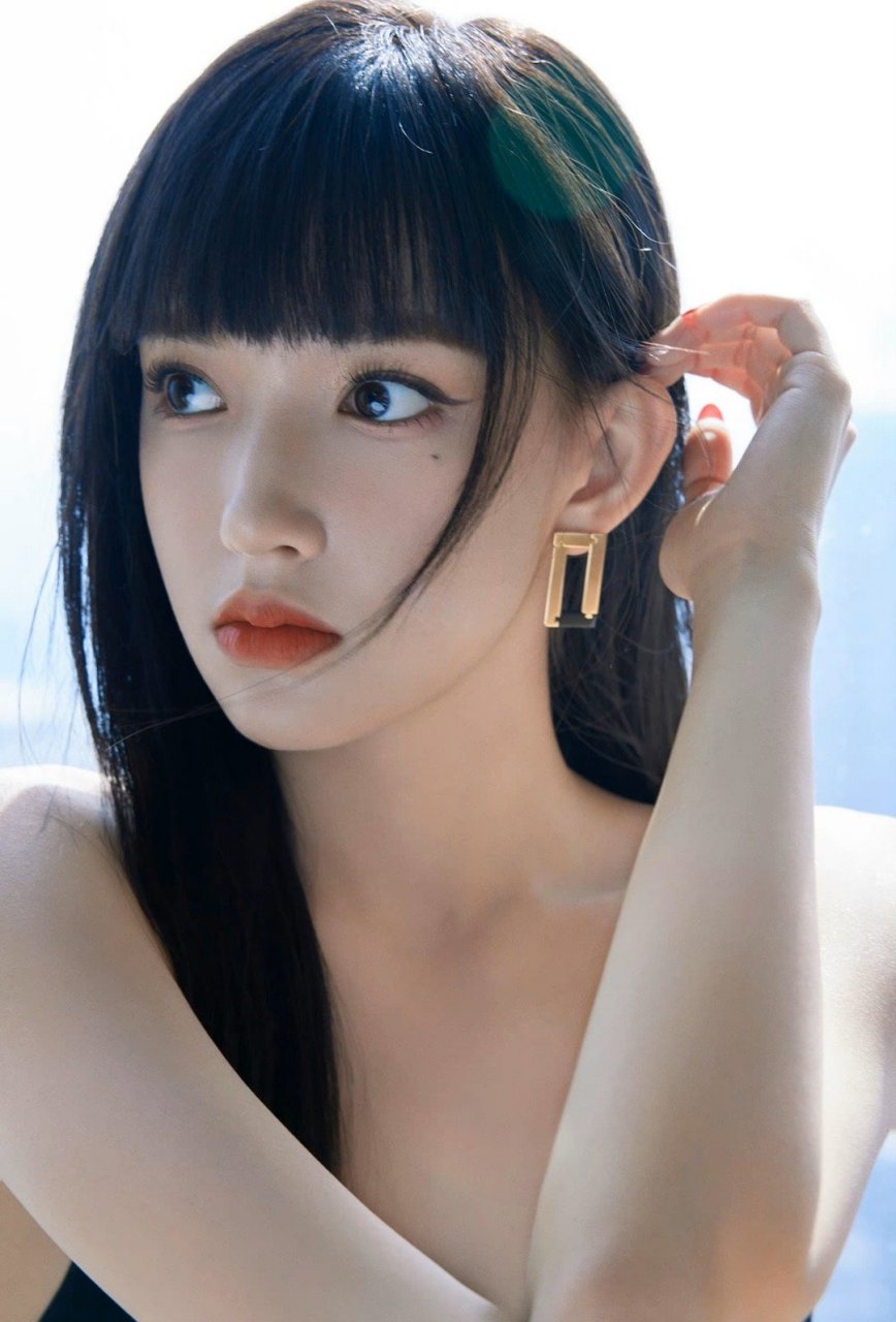 程潇齐刘海黑发#啊啊啊姐姐真的什么发型都能驾驭