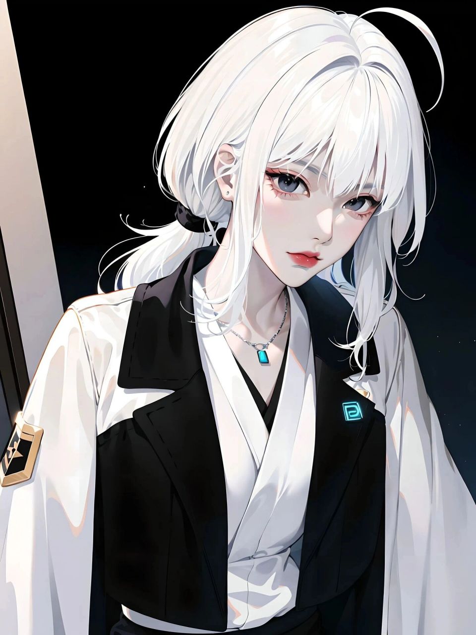 高冷女孩头像|白色头发的酷姐姐 繁华世界里孤独的人,就像咖啡杯里