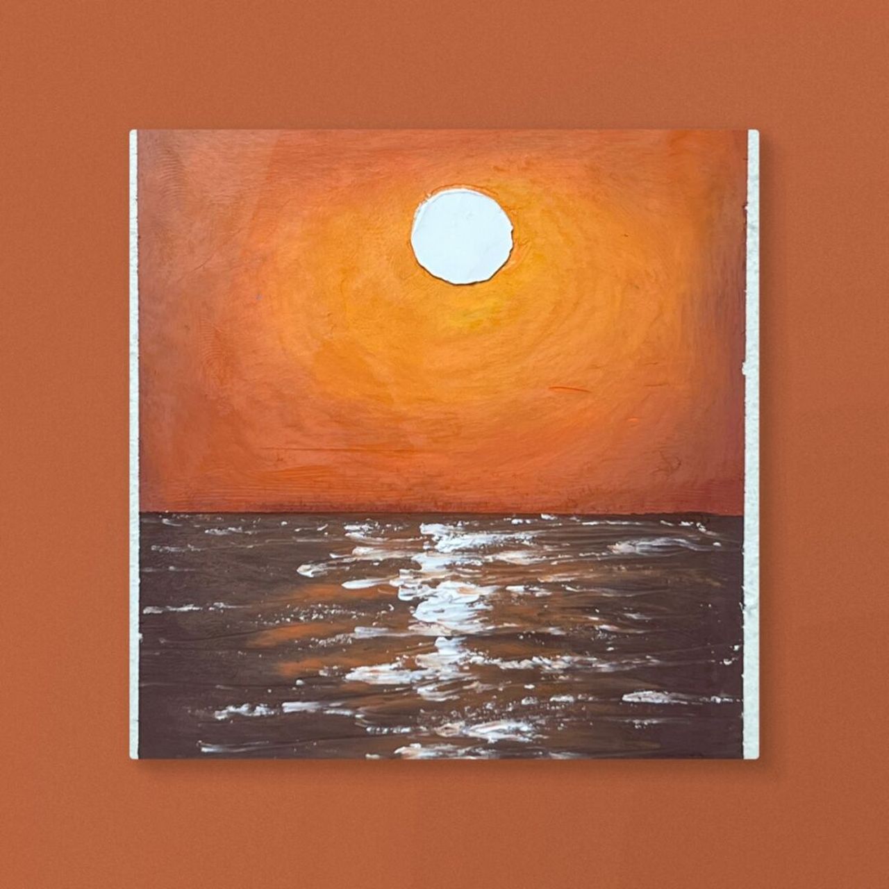 笔记灵感# 超级适合新手的油画棒风景画 非常简单 新手门可以试一试