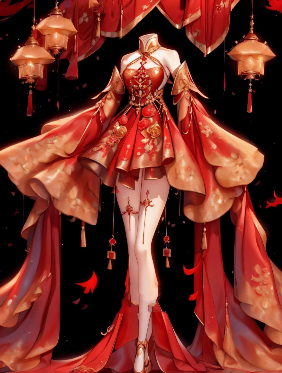 红色礼服,仙女裙,骑士服,古风裙