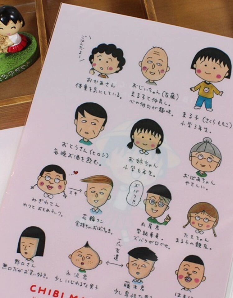 日漫|樱桃小丸子人物名称大全